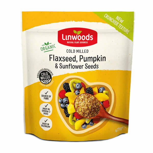 Linwoods Milled Organic Flaxseed Sunflower & Pumpkin Seeds (425g)