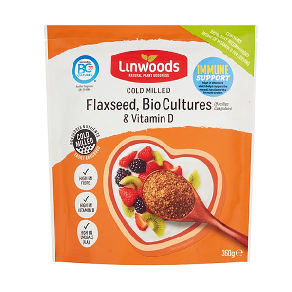 Linwoods Milled Flaxseed with Bio Cultures & Vitamin D 360g