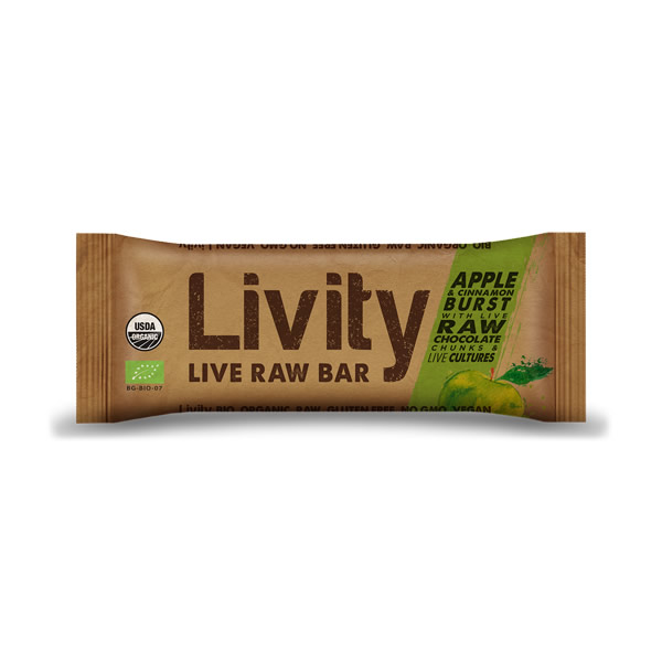 Livity Apple and Cinnamon Bar – Live Raw Bar