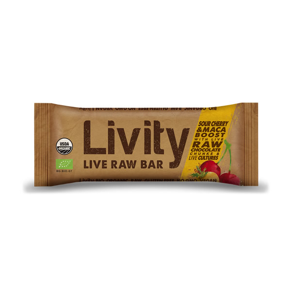 Livity Sour Cherrry and Maca Bar – Live Raw Bar