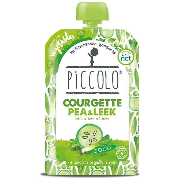 Piccolo Courgette Pea Leak Baby Food