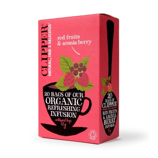 Clipper Fairtrade Organic Red Fruits & Aronia Berry Infusion Tea 20 ...