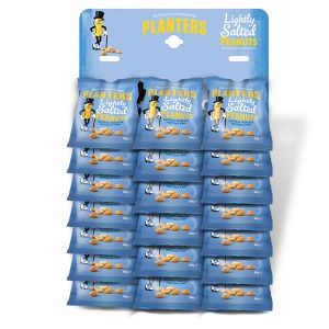 Planters Lightly Roasted Peanuts Pub Card 60g (100 Packets)