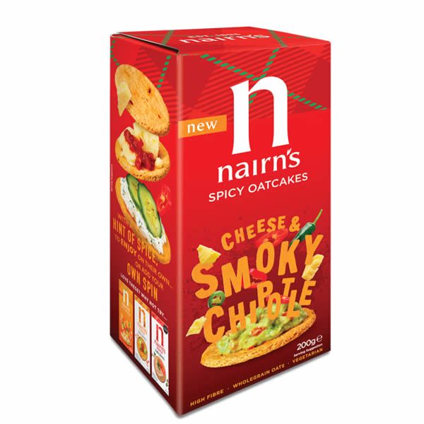 Nairn’s Cheese and Smokey Chipotle Oatcakes 200g